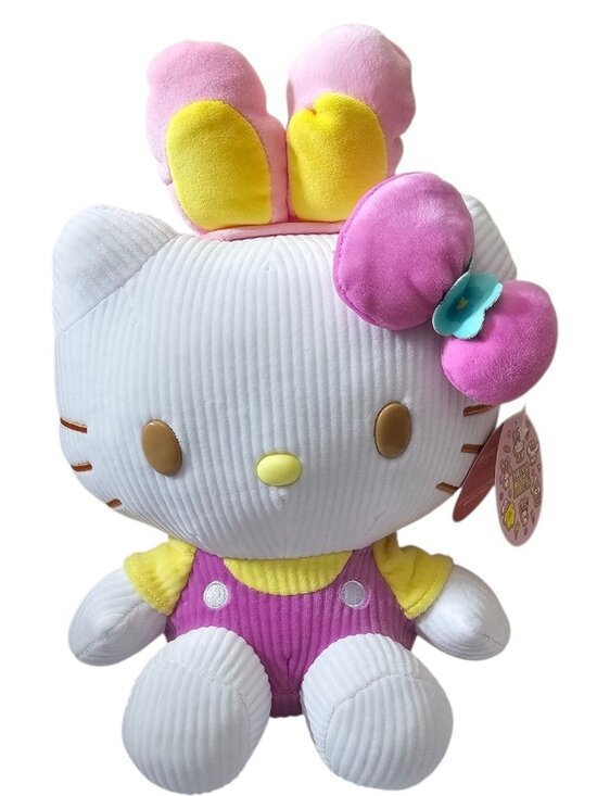 Sanrio Other - Hello Kitty 11" Corduroy 2026 Easter Bunny Plush Pink Bow New With Tag